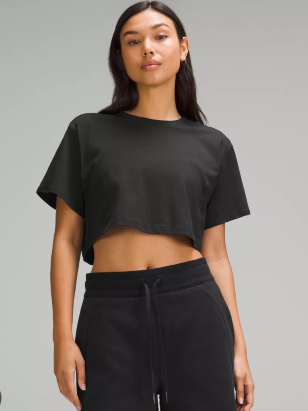 lululemon athletica All Yours Cropped T-Shirt - Black